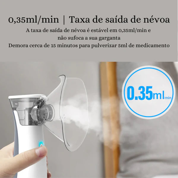 Nebulizador e Inalador Silencioso Portátil - Últimas Unidades - Encontre Aqui Store.