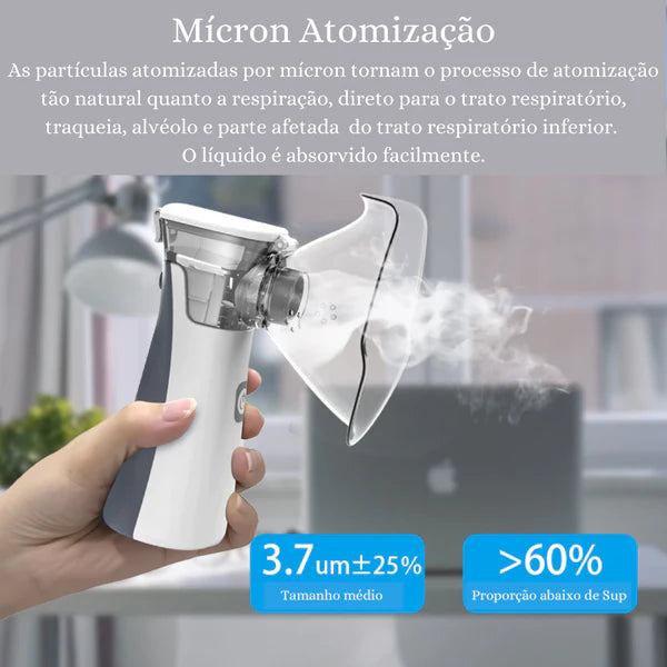 Nebulizador e Inalador Silencioso Portátil - Últimas Unidades - Encontre Aqui Store.